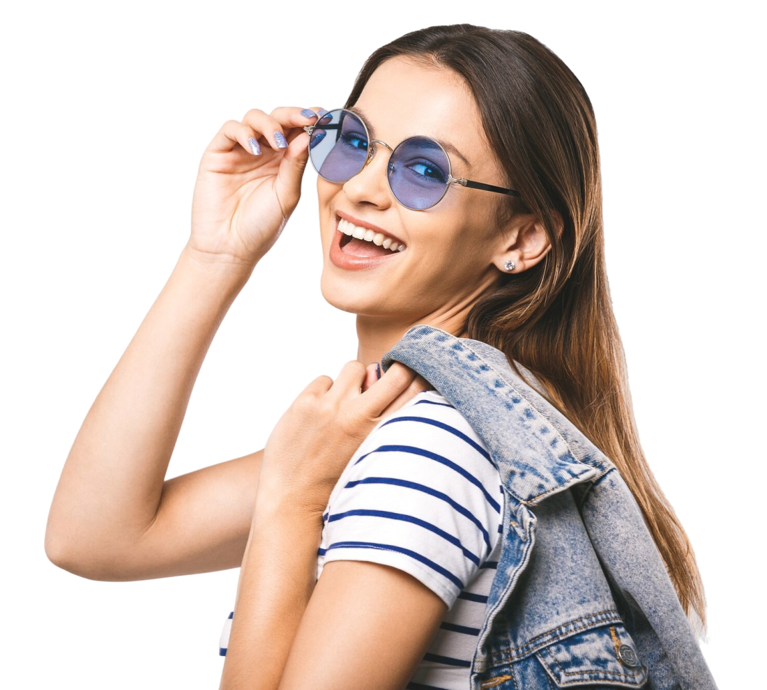 chica con lentes